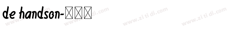 de handson字体转换